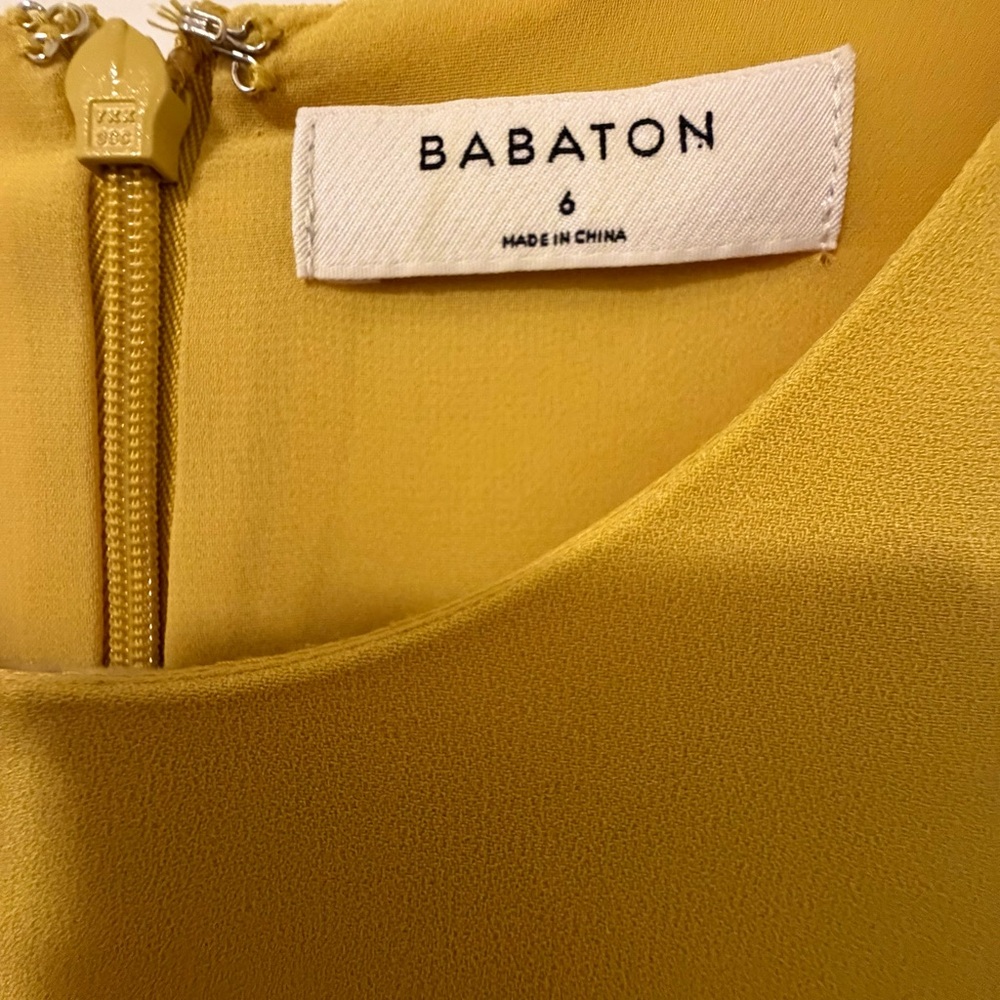 Babaton Patricio Dress – Women’s Size 6 – Aritzia Yellow / Mustard - Picture 8 of 12